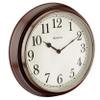 Westclox 15.5-Inch Traditional Woodgrain Wall Clock  Realistic Finish, Large Easy-to-Read Dial, Metal Hands, Rose Gold Bezel, Glass Lens, Quartz Accuracy (Woodgrain, 15.5-Inch) view 2