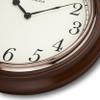 Westclox 15.5-Inch Traditional Woodgrain Wall Clock  Realistic Finish, Large Easy-to-Read Dial, Metal Hands, Rose Gold Bezel, Glass Lens, Quartz Accuracy (Woodgrain, 15.5-Inch) view 4