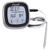 Escali Touch Screen LCD Display Digital Timer Oven Safe Stainless Steel Probe with Temperature Alert, Black view 1