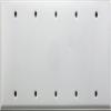 Stamped Steel Smooth White 5 Gang Blank Wall Plate view 1