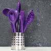 Chef Craft Premium Silicone Spoon Spatula, 11.5 inch, Purple view 4