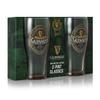 Guinness Stout Beer Glass Green Ireland Collection Twin Pack | Official Merchandise Pint Glasses Set of 2 | Perfect Irish gifts for Beer Lovers view 2
