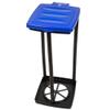 Portable Trash Bag Holder  Collapsible 13-Gallon Garbage Bin for Indoor/Outdoor Use, Camping, Recycling, and Parties  Durable Plastic Trash Can by Wakeman Outdoors (Blue) view 1