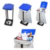 Portable Trash Bag Holder  Collapsible 13-Gallon Garbage Bin for Indoor/Outdoor Use, Camping, Recycling, and Parties  Durable Plastic Trash Can by Wakeman Outdoors (Blue) view 4