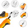BOENFU Wire Cutter for Artificial Flowers and Crafts, 6 inch Side Cutters Chicken Wire Cutters Heavy Duty Diagonal Cutting Pliers Wire Clippers, Orange view 3