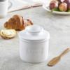 Butter Bell - The Original Butter Bell crock by L Tremain, a Countertop French Ceramic Butter Dish Keeper for Spreadable Butter, Caf Matte Collection, White Matte view 2