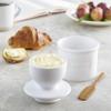 Butter Bell - The Original Butter Bell crock by L Tremain, a Countertop French Ceramic Butter Dish Keeper for Spreadable Butter, Caf Matte Collection, White Matte view 3
