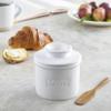 Butter Bell - The Original Butter Bell crock by L Tremain, a Countertop French Ceramic Butter Dish Keeper for Spreadable Butter, Caf Matte Collection, White Matte view 4