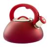Primula Avalon Whistling Kettle - Whistling Spout, Locking Spout Cover, and Stay-Cool Handle - Stainless Steel - 2.5 Quarts - Matte Red (PAVRE-6225) view 1
