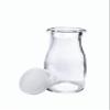 Old Fashioned Heavy Glass Half Pint Milk Bottle, Decanter Cream Server. With Lid (1 pack) view 1