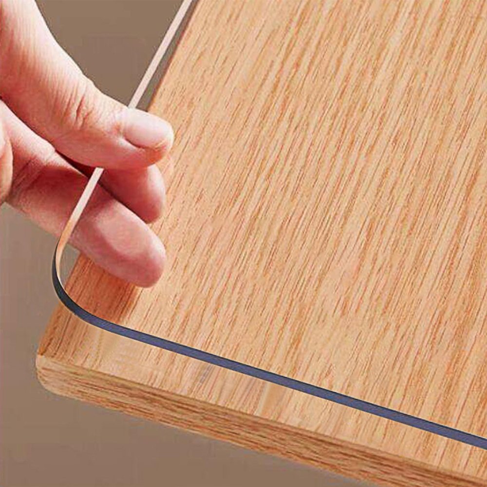 Clear Table Protector 30 x 72 Inch, 1.5mm Thick Plastic Table Cover, Waterproof PVC Clear Table Cover Protector, Desk Protector Mat, Writing Desk Pad for Desktop, Coffee & Dining Room Table