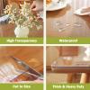 Clear Table Protector 30 x 72 Inch, 1.5mm Thick Plastic Table Cover, Waterproof PVC Clear Table Cover Protector, Desk Protector Mat, Writing Desk Pad for Desktop, Coffee & Dining Room Table view 4