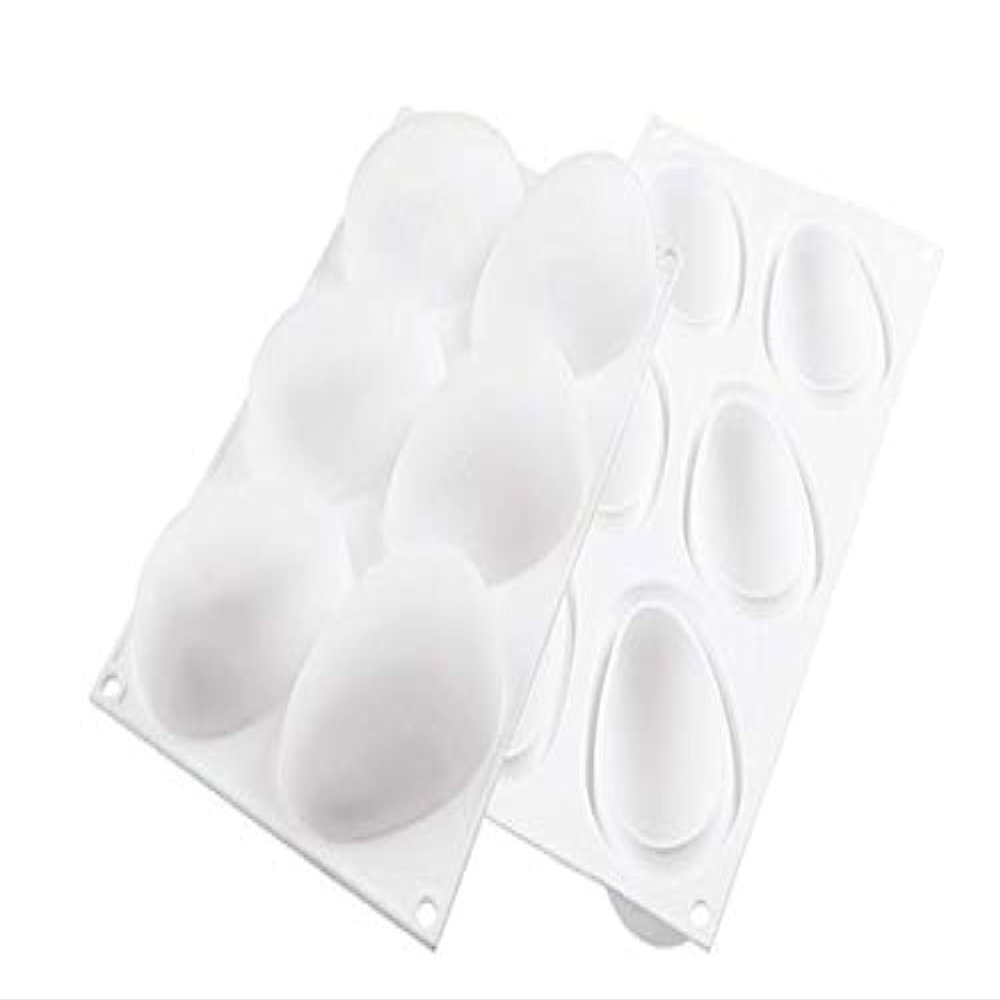Silikomart "Mango 130" Silicone Mold with 6 Cavities, Each 3.66 Inch x 2.24 Inch x 1.65 Inch High
