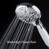 Hotel Spa Notilus Giant High-Pressure 6-setting Luxury Rain/Handheld Shower Head - Anti-Slip Grip, Metal Fittings, Anti-Clog Jets, Heavy-Duty Stainless Steel Hose - All-Chrome Finish view 4