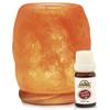 Himalayan Glow Natural Aroma Therapy Hand Carved Crystal Salt Lamp with Neem Wooden Base, Salt Lamp LED Bulb, (ETL Certified) view 1