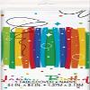 Multicolor Rainbow Ribbons Birthday Plastic Rectangular Table Cover (54" x 84"), Chic Design & Reusable - Perfect For Parties & Celebrations, Pack Of 1 view 2