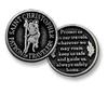 Cathedral Art Saint Christopher Pocket Token, 1-Inch,White, Sand view 1