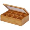 Oceanstar - TB1323 Oceanstar Bamboo Tea Box, 12 Inch, Natural view 1