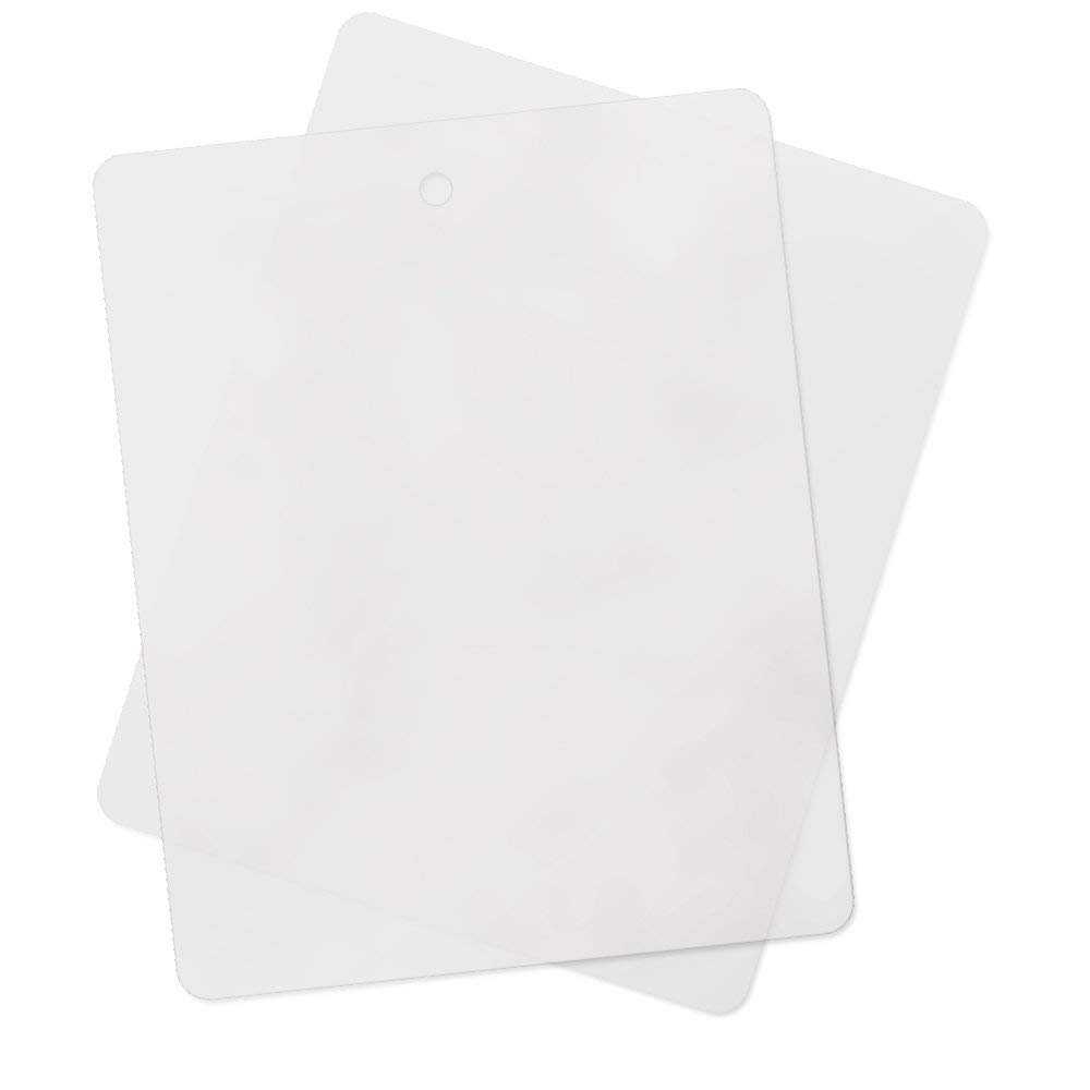 Multi-Pack Thin Clear Flexible Plastic Cutting Board Mat, 12" x 15" (4, Clear)