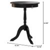 Frenchi Home Furnishing 24.60'' Tall Pedestal End Table view 3