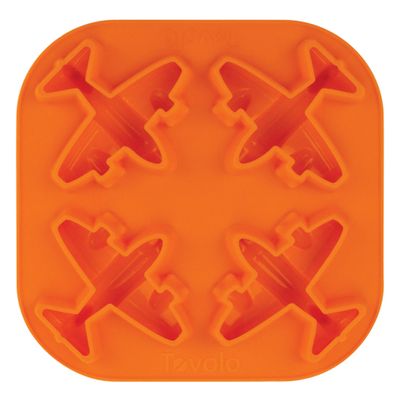 Tovolo Novelty Airplane Ice Cube Mold Trays, Flexible Silicone, Dishwasher Safe