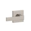 SCHLAGE F10 NBK 619 COL Collins Trim Northbrook Hall and Closet Lever, Satin Nickel view 1