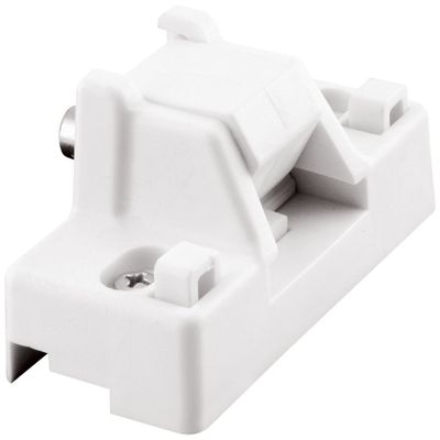 Prime-Line U 9865 Sliding Door Lock with Bushing, White Finish (Single Pack)