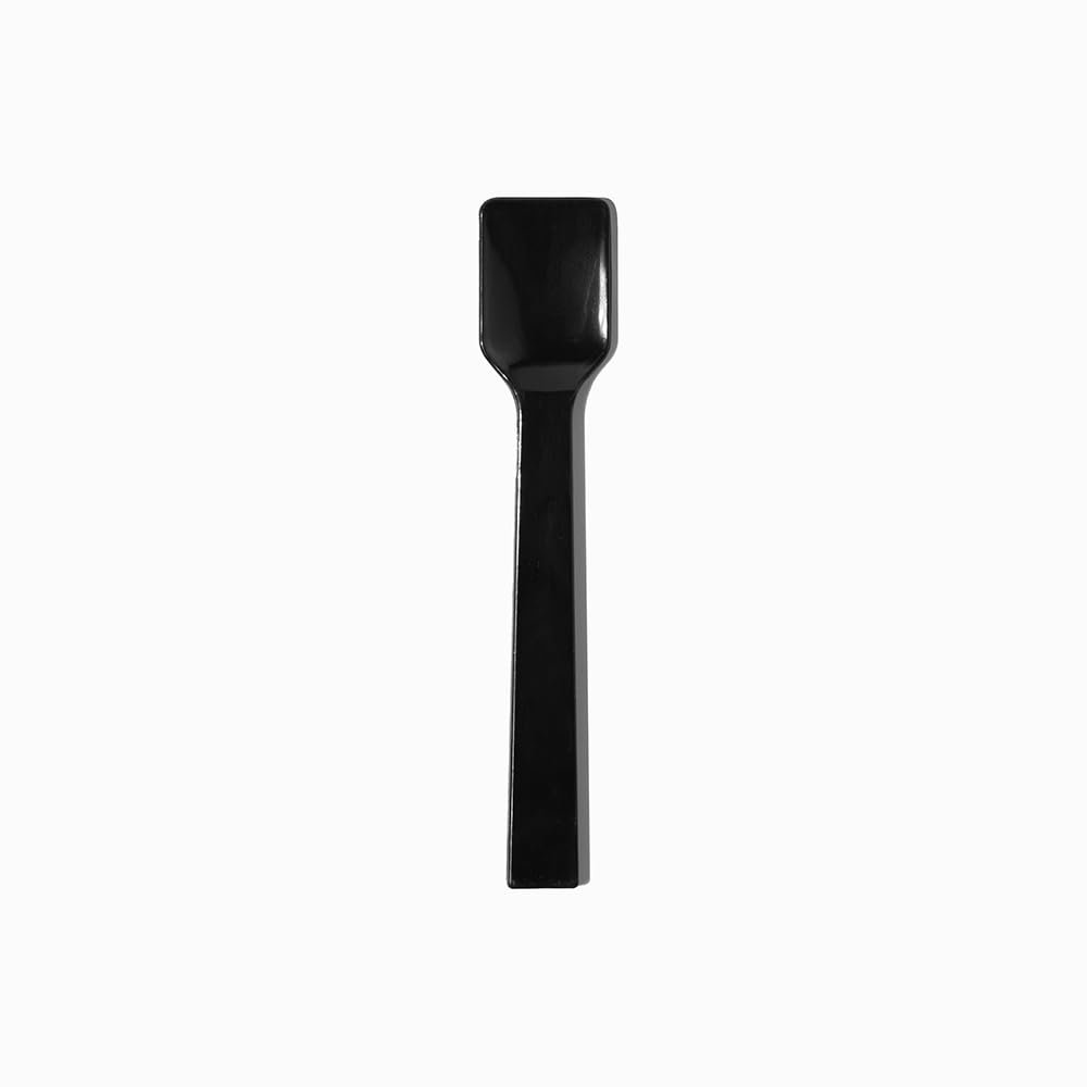 Frozen Dessert Supplies 4 Inch 3000 Count Black Gelato Spoons | Disposable Plastic Ice Cream Spoons & Dessert Spoons for Gelato, Frozen Yogurt | Mini Small Plastic Spoons for Food Service