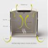 Joseph Joseph Intelligent Waste Compost Bin Food Waste Caddy with Odor Filter and Ventilation, 1 gallon / 4 liters, Graphite view 4