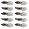 Sci-Supply Pack of 10 E10 Miniature Screw Base Light Bulbs, 6.3V / 0.5A, 6 Volt Miniature Lamp view 1