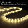 DELight 50Ft Rope Light 540 LED Waterproof String Lighting Outdoor Indoor 2 Wire Cuttable Holiday Party Disco Restaurant Cafe Decoration Warm White view 3