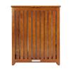 Oceanstar Solid Wood Spa Laundry Hamper 24.75 in high x 20 in Wide x 13.25 in deep, Brown view 2