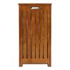 Oceanstar Solid Wood Spa Laundry Hamper 24.75 in high x 20 in Wide x 13.25 in deep, Brown view 3