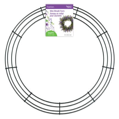 FloraCraft Wire Wreath Form 12 Inch Green