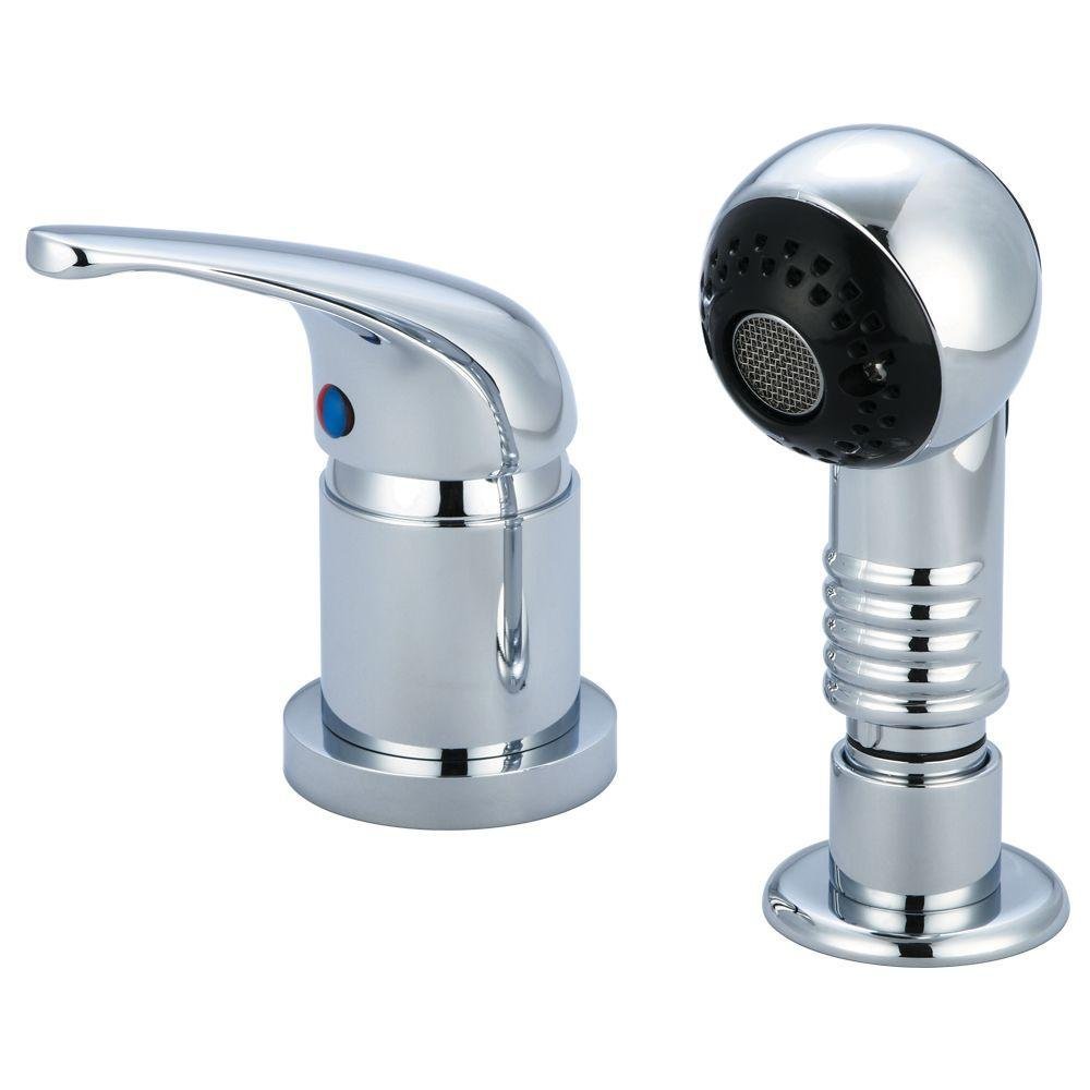Central Brass 1130 Single Handle Shampoo Faucet in Chrome