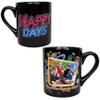 Happy Days Cast Portrait Black Mug view 1