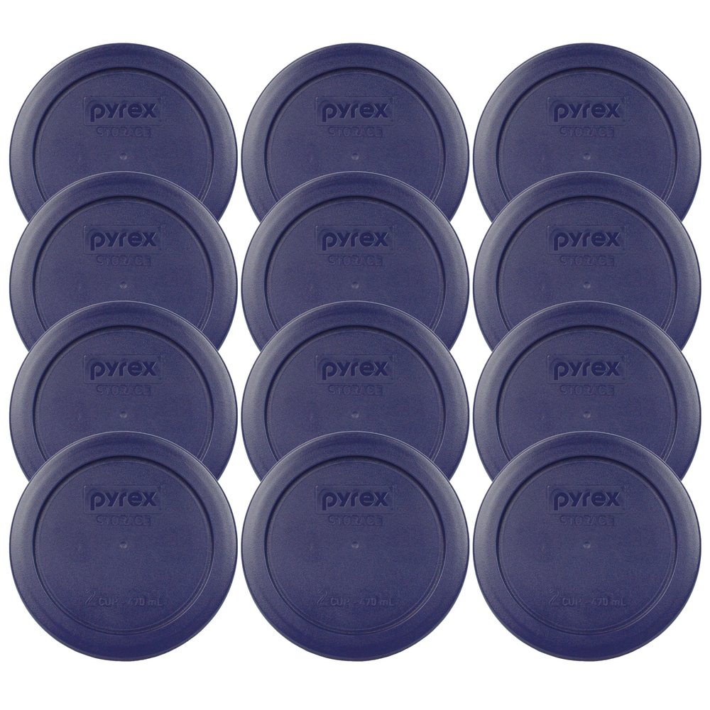 Pyrex 7200-PC 1113764 2 Cup Blue Lid (12-Pack)