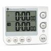 Bjerg Instruments Dual Digital Kitchen Timer  Count Up & Countdown Timer with Large LCD Display, Magnetic Back, Loud Alarm, Stand-Up Design (White) view 1
