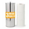 [2023 Upgraded Version] HUJI Rust Resistant Stainless Steel Toilet Paper Roll Canister Holder w/Removable Base for Bathroom Storage (1 Pack, Toilet Paper Canister) view 1