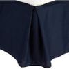 Celine Linen 1500 Premier Wrinkle Resistant Hotel Quality Solid Bed Skirt - Pleated Tailored 14" Drop, King, Navy Blue view 1