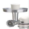 ChefsChoice 796 Premium Food Grinder Attachment Designed to fit KitchenAid Stand Mixers, Silver,2 piece set view 2