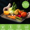 Baking Sheet Pan for Toaster Oven, Stainless Steel Baking Pans Small Metal Cookie Sheets by Umite Chef, Superior Mirror Finish Easy Clean, Dishwasher Safe, 9 x 7 x 1 inch, 3 Piece/set view 4