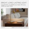 Adesso 5W LED Desk Lamp Qi Wireless Charging for Smartphones & USB Port, Adjustable Shade Antique Brass Lamp for Home Office, Dorm, Bedroom, 16.5 Tall view 4