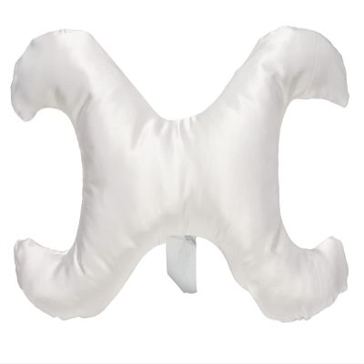 Save My Face!" Pillow The Original Anti-Wrinkle PILLOWETTE Just The Pillow in Satin White, La Petite Size, Down Alternative Fill