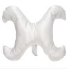 Save My Face!" Pillow The Original Anti-Wrinkle PILLOWETTE Just The Pillow in Satin White, La Petite Size, Down Alternative Fill view 1