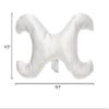 Save My Face!" Pillow The Original Anti-Wrinkle PILLOWETTE Just The Pillow in Satin White, La Petite Size, Down Alternative Fill view 3