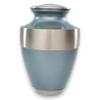 Athens Blue Adult Cremation Urn by Beautiful Life Urns - Classic, Elegant Brass Funeral Urn (Large) view 1