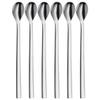 WMF Nuova 1291406046 Long Cocktail Spoon Set 6 Pieces, Stainlesssteel view 1