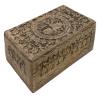 DharmaObjects Hand Carved Tree of Life Wooden Box Keepsake Storage Multi Utility view 1