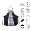 Cricket Slimming Hair Stylist Apron - Lightweight, Water-Resistant, Adjustable, with Pockets, Ideal for Hairdressers, Hairstylists, and Beauticians - White Tiger Stripes view 2